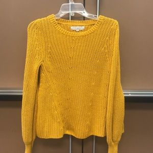 LOFT mustard sweater